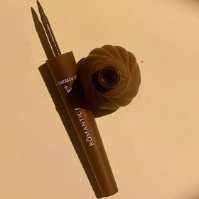 تصویر خط چشم قهوه ای رومانتیک مات 