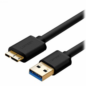 تصویر کابل 1 متری micro-B USB 3.0 یوگرین US130 UGREEN US130 10841 1m micro-B USB 3.0 to USB 3.0 Data Cable