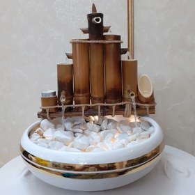 تصویر آبنما رومیزی دکوری بامبو مدل نیلو 