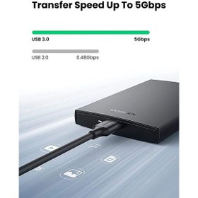 تصویر هارد باکس یوگرین مبدل Ugreen CM237 60353 SATA USB 3.1 Ugreen CM237-60353 SATA to USB 3.1 SSD/HDD Enclosure