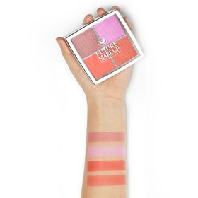 تصویر پالت رژگونه 4 رنگ فیوچر میکاپ 