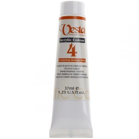 تصویر رنگ اکریلیک وستا مدل Cadmium Orange Hue 4 حجم 37 میلی لیتر 