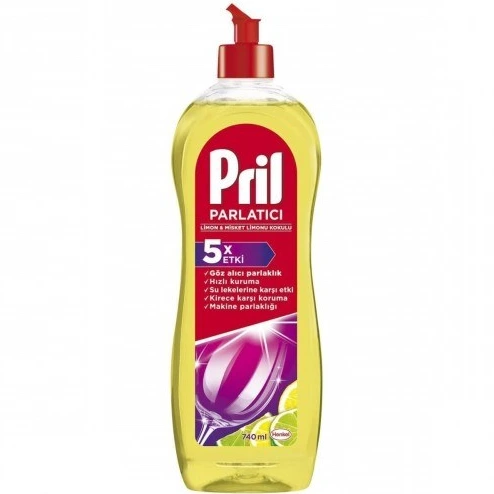 خرید و قیمت مایع براق کننده جلا دهنده ظرفشویی پریل Pril اسانس لیمو حجم ...