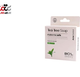 تصویر صابون آرایش پاک کن شیر کرمی تی تری 100 گرم بیول Biol Tea Tree Soap 100 g