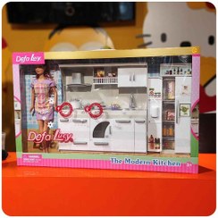 تصویر باربی با آشپزخانه DEFA LUCY 