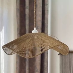 تصویر لوستر رافیا مدل دفرمه 