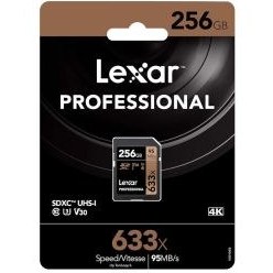 تصویر کارت حافظه SDXC لکسار مدل Lexar Professional 633x UHS-I U3 V30 ظرفیت 256 گیگابایت Lexar Professional 633x UHS-I U3 V30 256GB SDXC Card