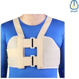 تصویر نگهدارنده قفسه سینه سماطب با پارچه معمولی سایز اسمال کد 6028 Sama-teb Chest holder, small size, code 6028