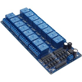 تصویر ماژول رله شانزده کانال 5 ولت 16-Channel 5V Relay Module