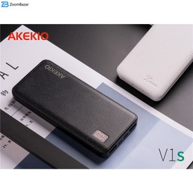 تصویر شارژر همراه اککیو مدل V1s ظرفیت 10000 میلی آمپر ساعت پاوربانک AKEKIO مدل V1s ظرفیت 10000 میلی آمپر