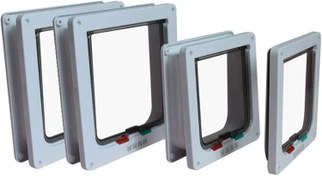 تصویر درب ورود و خروج چهار حالته سگ و گربه best Pet door 4 way