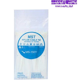 تصویر بست کمربندی 2.5*100 پلاستیکی MST NYLON CABLE TIE 100*2.5 MST