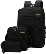 تصویر Men&#39;s laptop backpack, waterproof, fashion school, backpack with USB charging port, 14/15.6 Inch Laptop Bag for Women, Boys, Leisure, Work, Travel Backpack 