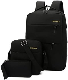 تصویر Men&#39;s laptop backpack, waterproof, fashion school, backpack with USB charging port, 14/15.6 Inch Laptop Bag for Women, Boys, Leisure, Work, Travel Backpack 