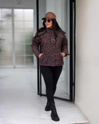 تصویر کاپشن بامبر پلنگی طرح دار تی سی|داخل کار پشم شیشه و با آستر کشی بسیار باکیفیت - طرح دار پلنگی / سایز Kapshan bamber palangi