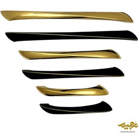 تصویر دستگیره کابینتی برنز استیل کد 35 Bronze steel cabinet handle code 35