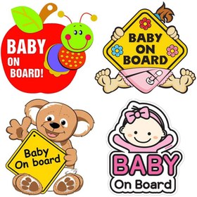 تصویر استیکر بیبی آن بورد baby on board 