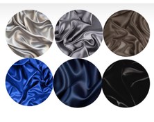 تصویر کلاه خواب ساتن بدون کش – نرم، ضدحساسیت و فیکس با بند | - نقره اي Satin Sleep Cap for Curly Hair – Soft, Anti-Allergy & Ribbon Fix | Free Shipping