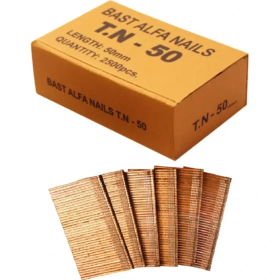 خرید و قیمت میخ بست آلفا مدل T.N-50 بسته 2500 عددی - خرید کارتنی | ترب