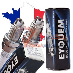 تصویر شمع پایه کوتاه اکیوم دو پلاتین فرانسه (بسته۴عددی) EYQUEM Spark Plugs RFC42LZ2E FRANCE