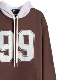 تصویر هودی قهوه ای زیگ zig مدل Inception کد 453 