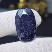 تصویر نگین سنگ دلربای سرمه ای تراش فست کد 34804 