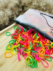 تصویر کش مو چهل گیس در چهار رنگ مشکی سفید رنگی نود و رنگی پاستیلی - ۵۰گرم / چهل گیس رنگی ۵۰گرمی حدود ۳۰۰عدد