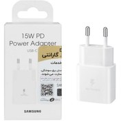 تصویر شارژر دو پین SAMSUNG 15w بیمه نامه 12 ماهه 