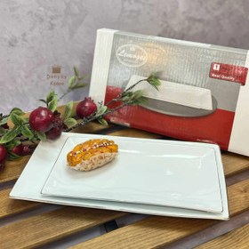 تصویر دیس مستطیل چینی لمون 