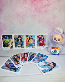 تصویر پولاروید فوتو کارت عکس طرح بلک پینک جیسو جی سو سایز 7 و نیم در 9 یک عدد - 5 Polaroid black pink