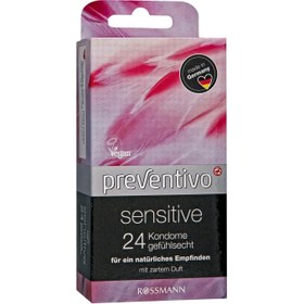 تصویر سلامت جنسی فروشگاه روسمن ( ROSSMANN ) کاندوم Preventivo حساس 24 بسته – کدمحصول 88518 