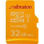 تصویر کارت حافظه‌ microSDHC سیبراتون استاندارد UHS-I U1 مدل 580X ظرفیت 32 گیگابایت Sibraton Memory Card 580X microSDHC UHS-I U1 - 32GB