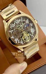 تصویر ساعت مکانیکی بدون باطری کارتیر نسکافه CARTIER 6933 G 