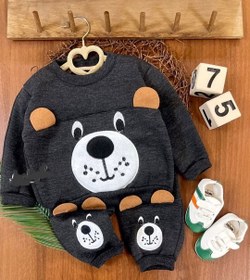 تصویر ست تو کرکی ۰۱۸ - مشکی / سایز۵۰ 