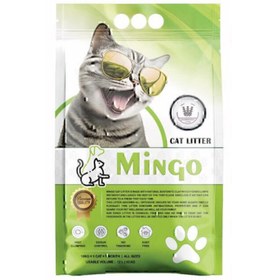 تصویر خاک گربه مینگو با رایحه لوندر وزن 10 کیلوگرم Mingo cat litter lavender scent w10 kg