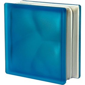 تصویر بلوک شیشه ای مدل SATIN آبی روشن مات لهستان بسته 5 عددی 