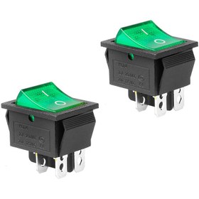 تصویر کلید راکر مدل 4 پایه کد KCD4 بسته 2 عددی 