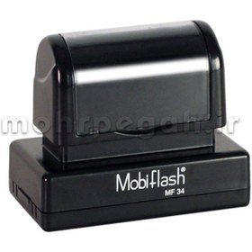 تصویر مهر چند رنگ لیزری مستطیل MobiFlash MF34 