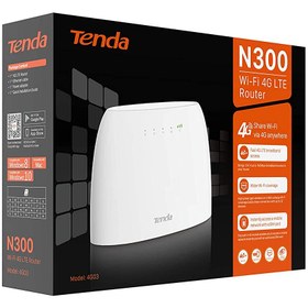 تصویر مودم روتر 4G LTE بی سیم N300 تندا مدل 4G03 ا Tenda 4G03 N300 Wi-Fi 4G LTE Router Tenda 4G03 N300 Wi-Fi 4G LTE Router
