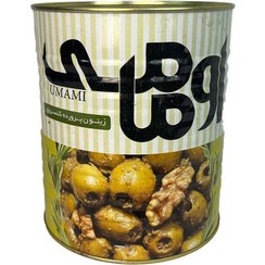 تصویر زیتون پرورده اومامی وزن ۳ کیلوگرم 