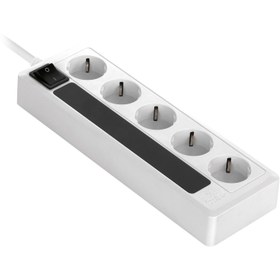 تصویر محافظ و چند راهی برق 5 متری گرین لاین GLP105D GREEN LINE GLP105D 5m Power Strip Protector