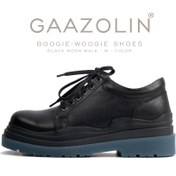 تصویر کفش بوگی-ووگی گازولین مشکی شِبرو – GAAZOLIN Boogie-Woogie Shoes Black Moon Walk W 