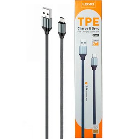 تصویر کابل 2 متری Lightning الدینیو LS442 LDNIO LS442 2m Lightning Cable