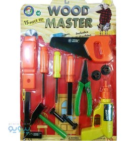 تصویر اسباب بازی ابزار آلات نجاری WOOD MASTER 