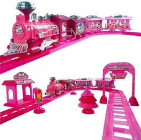 تصویر قطار اسباب بازی موزیکال و چراغدار کیتی 