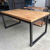 تصویر میز ناهارخوری چوب ترمو وود 