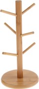 تصویر استند لیوان آویز بامبو Bamboo Hanging Cup Stand