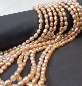 تصویر خرید مروارید پرورشی باروک رنگ گل‌بهی سایز ۷ ارسال فوری 