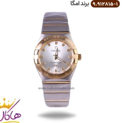 تصویر ساعت زنانه امگا کانسلیشن طلایی Omega 