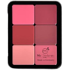 تصویر پالت رژلب و رژگونه ۱۲ رنگ مای میکاپ استوری 